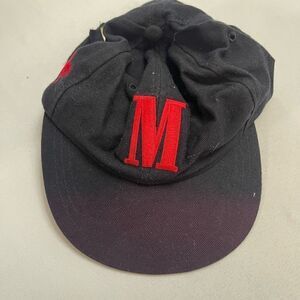 VTG 90s Marlboro Hat Cap Cowboy Black Red Strapback